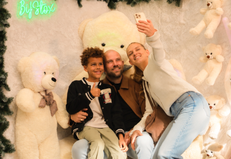 Gezin berenwand XL Selfieroute